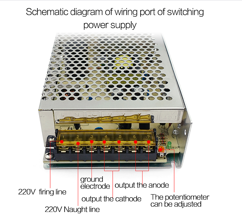  12v 5a power adapter 220v dc output power supply for cctv system with high quality(图2)