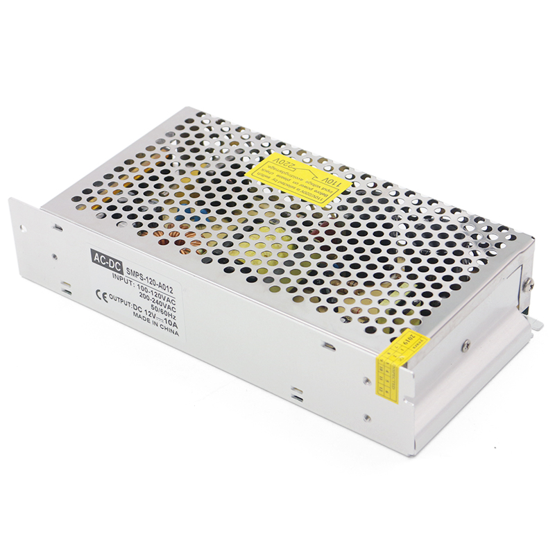 12V 10A 120W Switching Power Supply – Universal AC Input 100-240V for LED Lighting and CCTV Systems